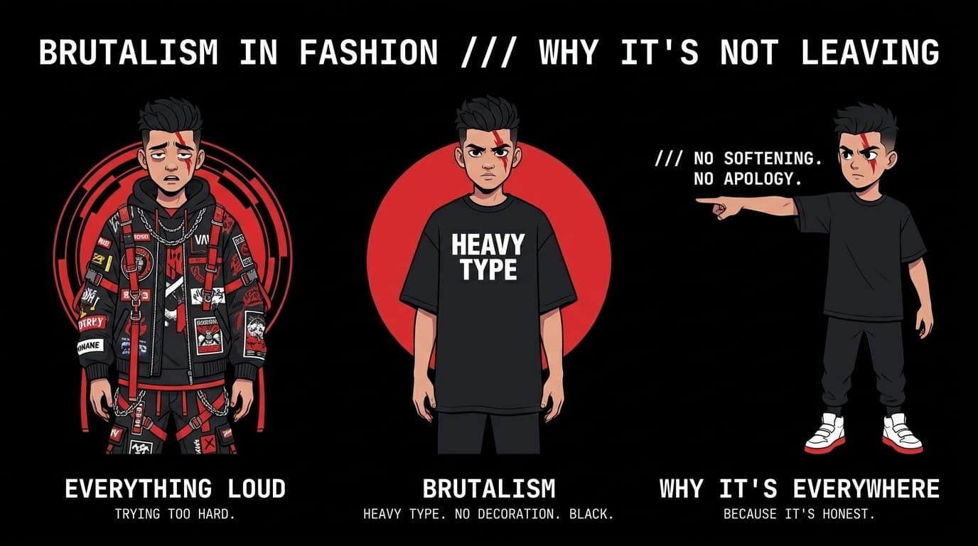 What Is Brutalism in Fashion and Why It Is Everywhere Right Now
