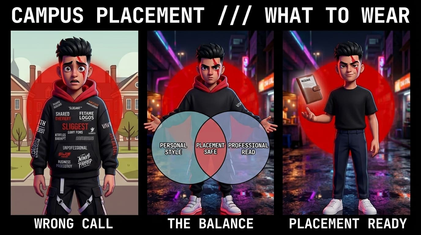 How to Dress for Campus Placements Without Looking Boring — 6 Formulas That Work