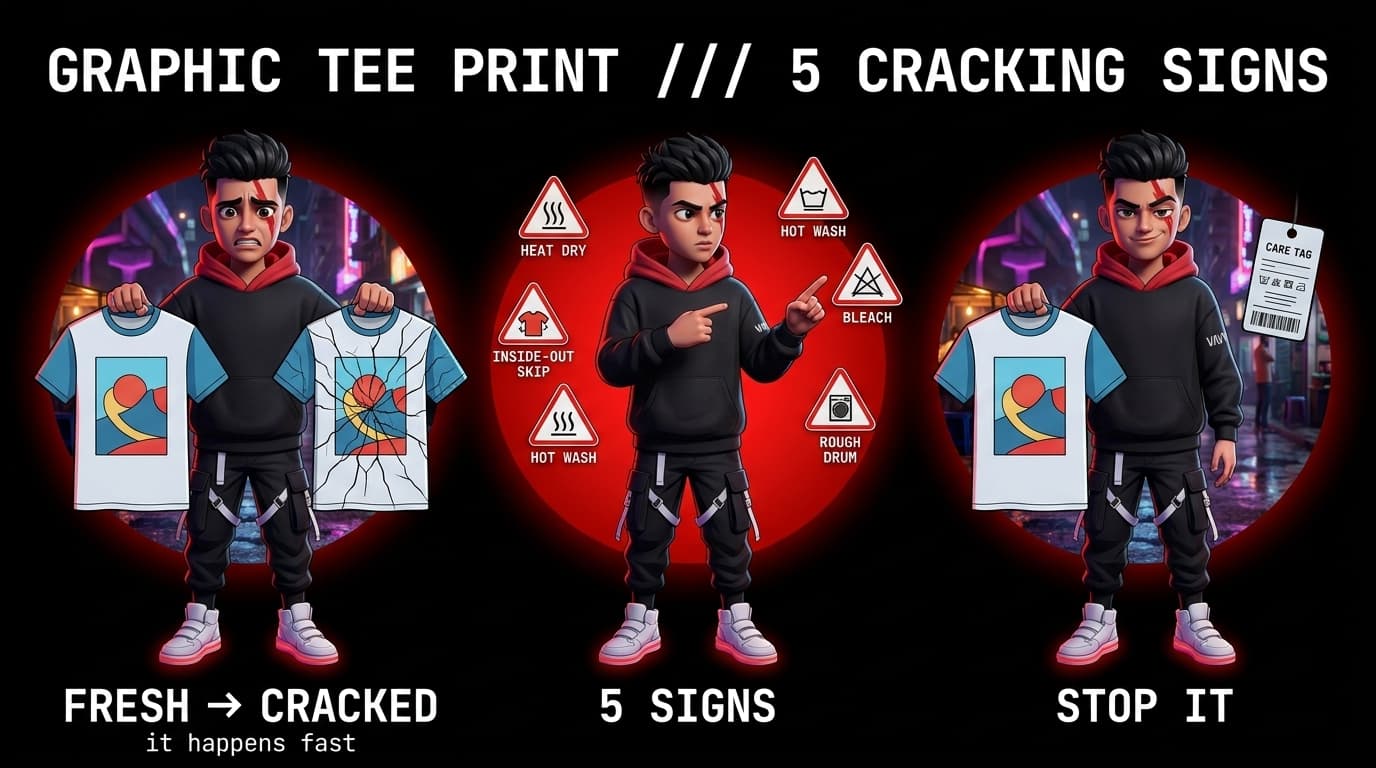 5 Signs Your Graphic Tee Print Is About to Crack (And How to Stop It)