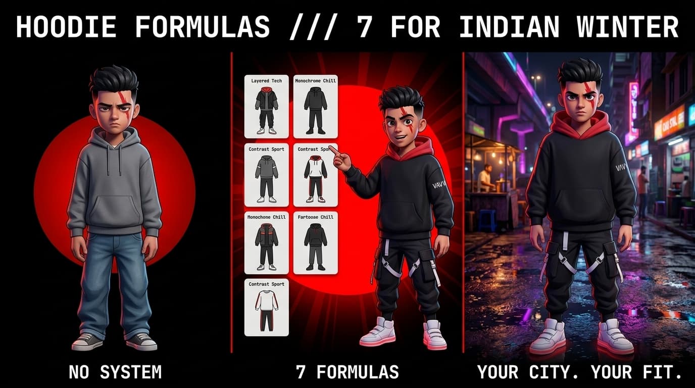 7 Hoodie Outfit Formulas for Indian Winter That Actually Work