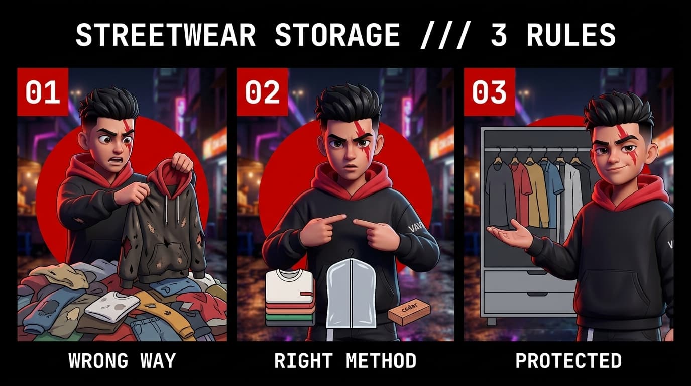 How to Store Streetwear Long-Term Without Ruining It — 8 Rules