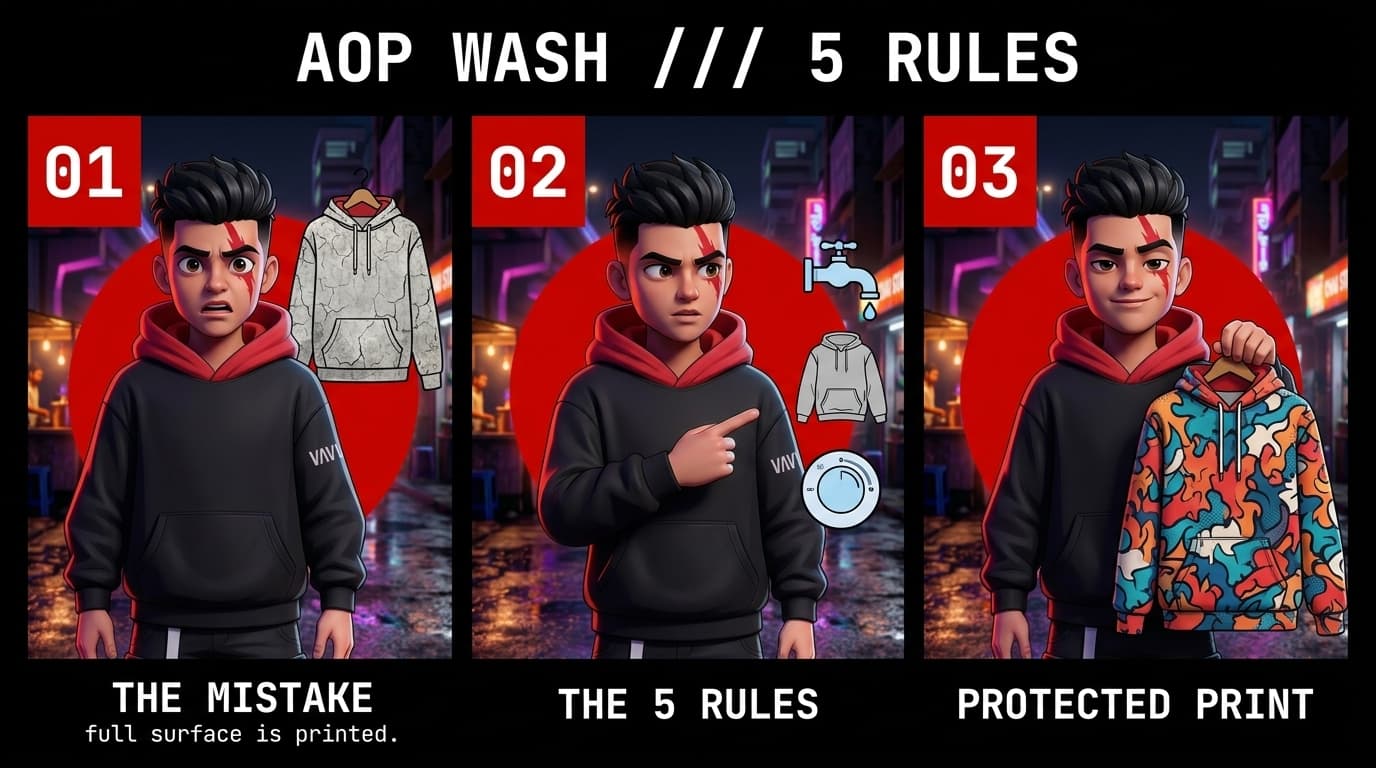5 Rules for Washing AOP Hoodies Without Ruining the Print