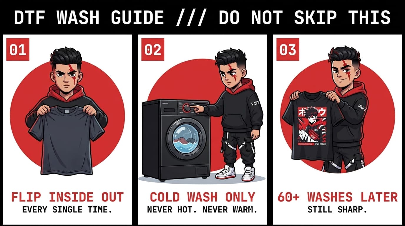How to Wash DTF Printed Clothing Without Ruining the Print