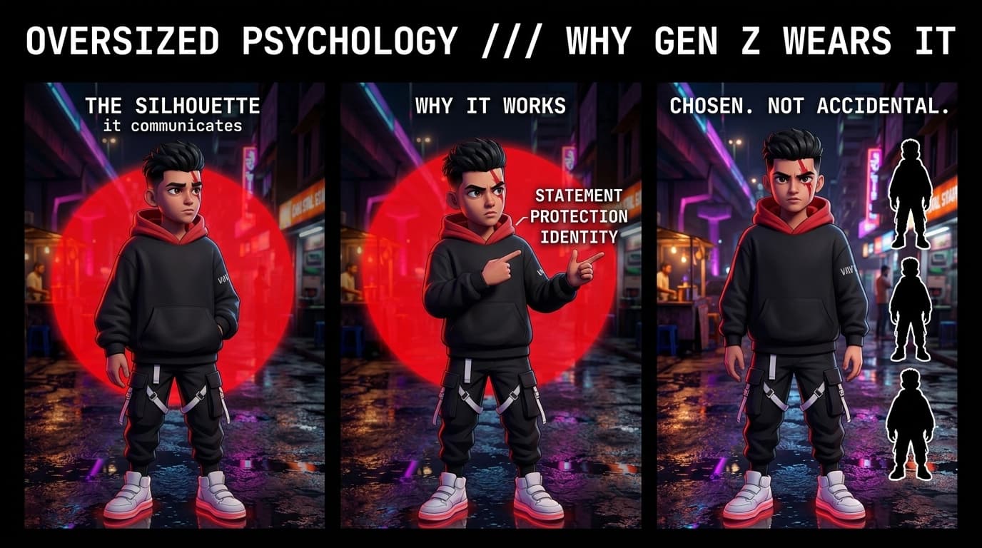 The Psychology of Oversized Silhouettes — Why Gen Z Rejects Skinny Fits