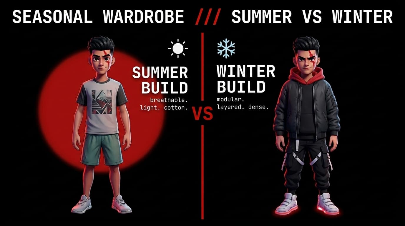 How to Build a Seasonal Streetwear Wardrobe in India — Summer to Winter in 7 Pieces