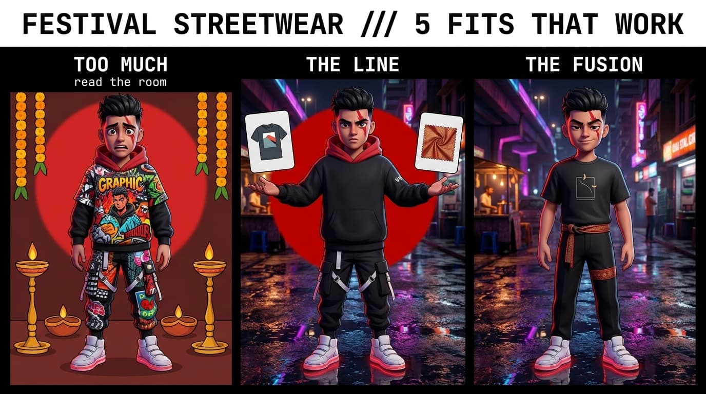 5 Streetwear Outfits for Indian Festivals (Without Looking Disrespectful)