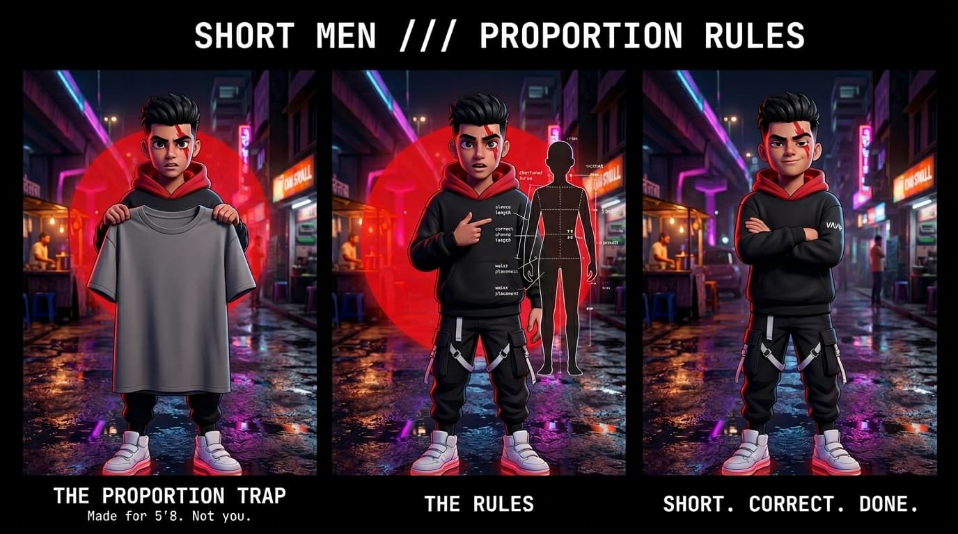 Streetwear Sizing and Proportions for Short Indian Women (Under 5'4")