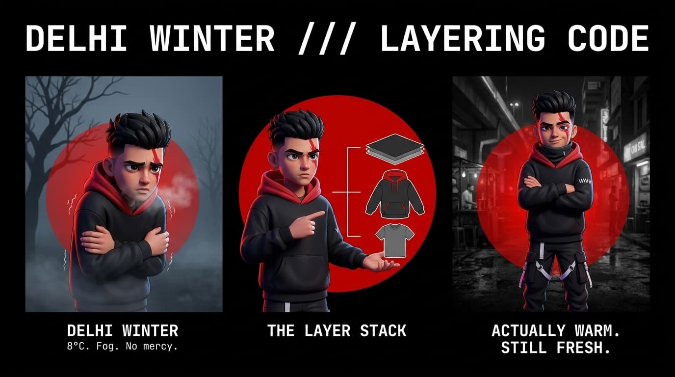 6 Streetwear Styling Formulas for Delhi Winter Layering