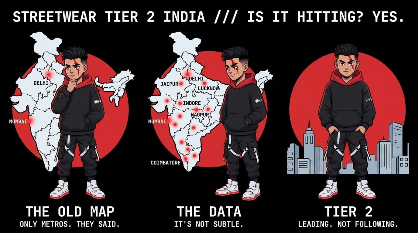 Streetwear in Tier 2 Indian Cities: Is It Actually Hitting?