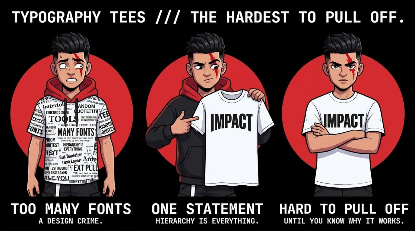 Typography Tees in India: Why Text-Based Designs Are Dominating