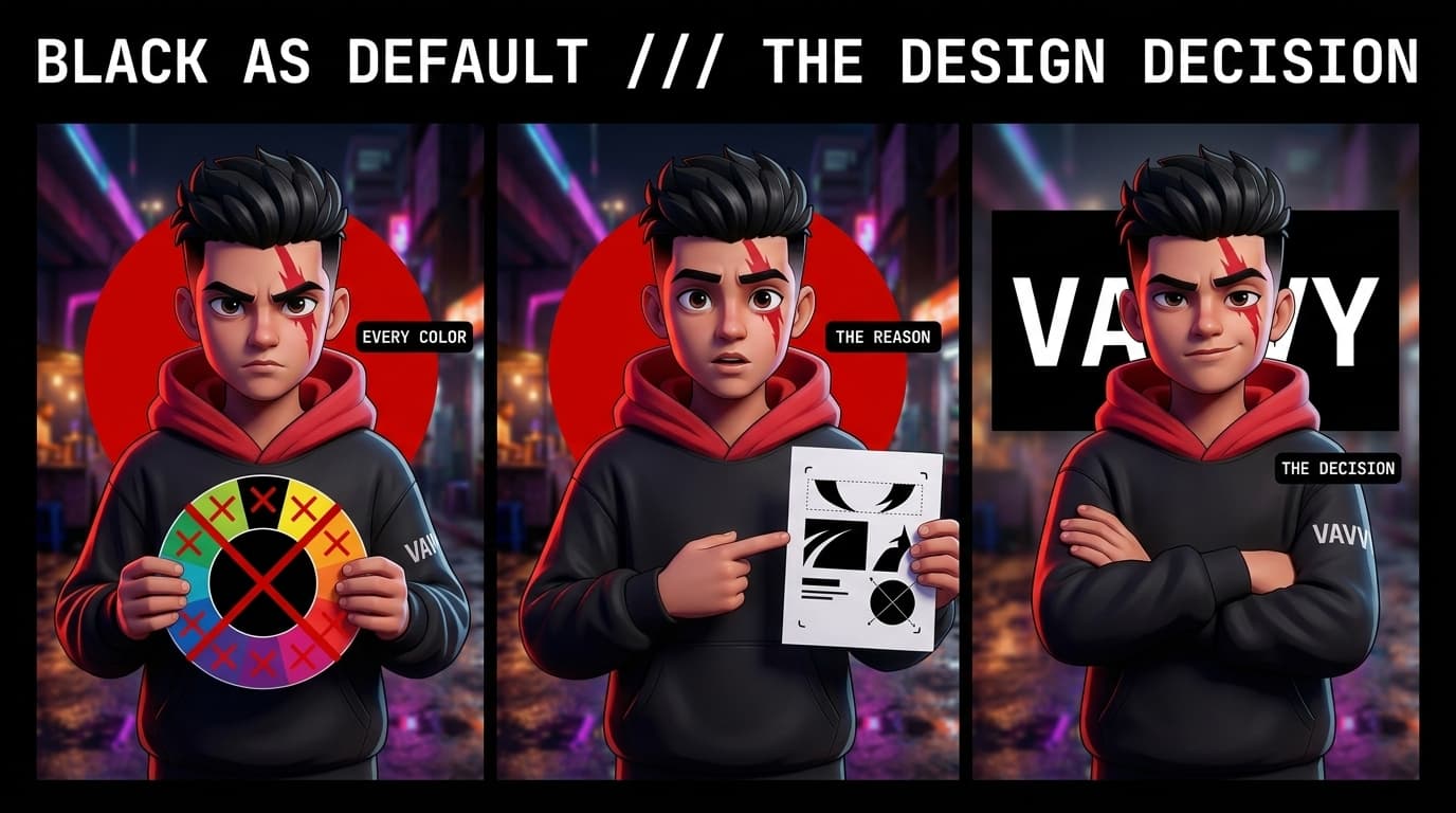 Why VAVVY Uses Black as Default: 5 Design Decisions Explained