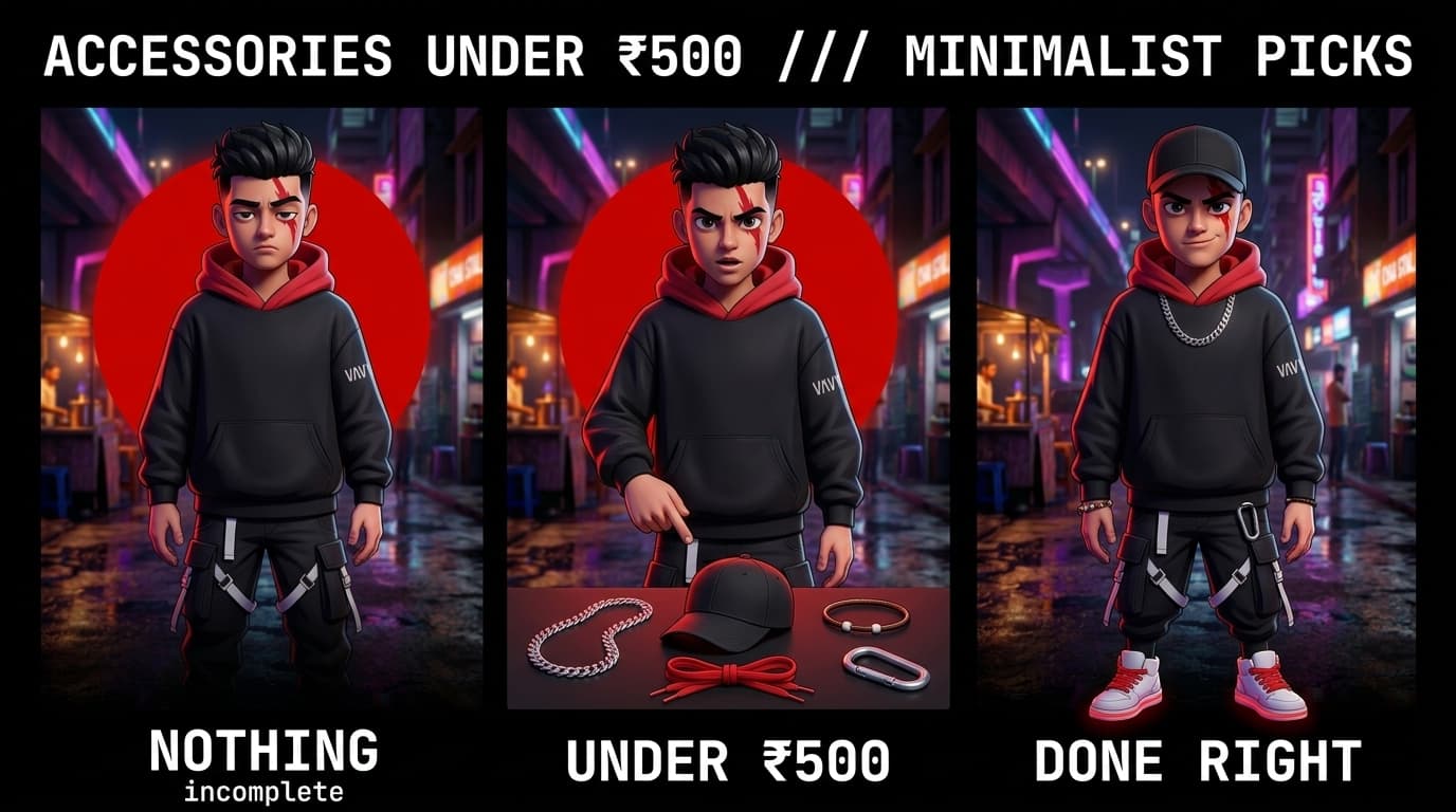 Best Minimalist Streetwear Accessories Under 500 Rupees in India