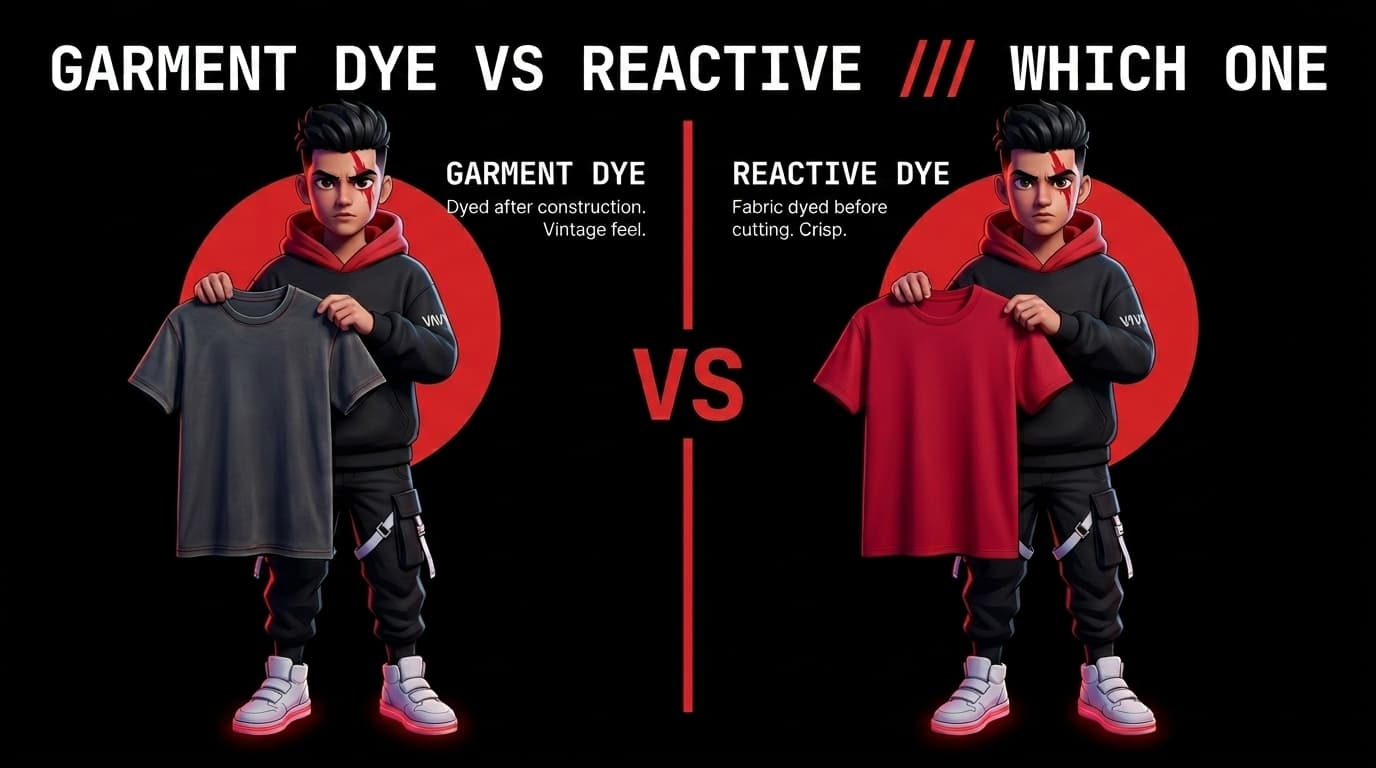 Garment-Dye vs Reactive-Dye: Understanding Vintage Patinas vs Locked Colors