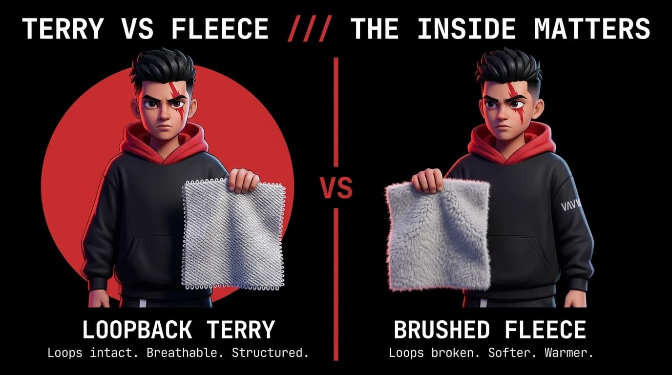 Loopback French Terry vs Brushed Fleece: Wash Stability, Warmth, and Loft Longevity