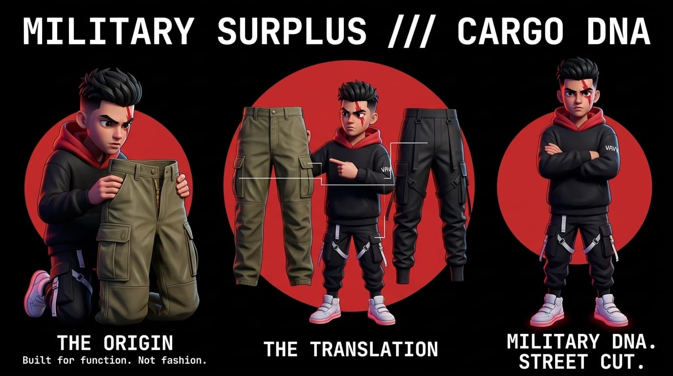 Military Surplus Influence on Streetwear: The Origins of Ripstop and Cargo Pockets