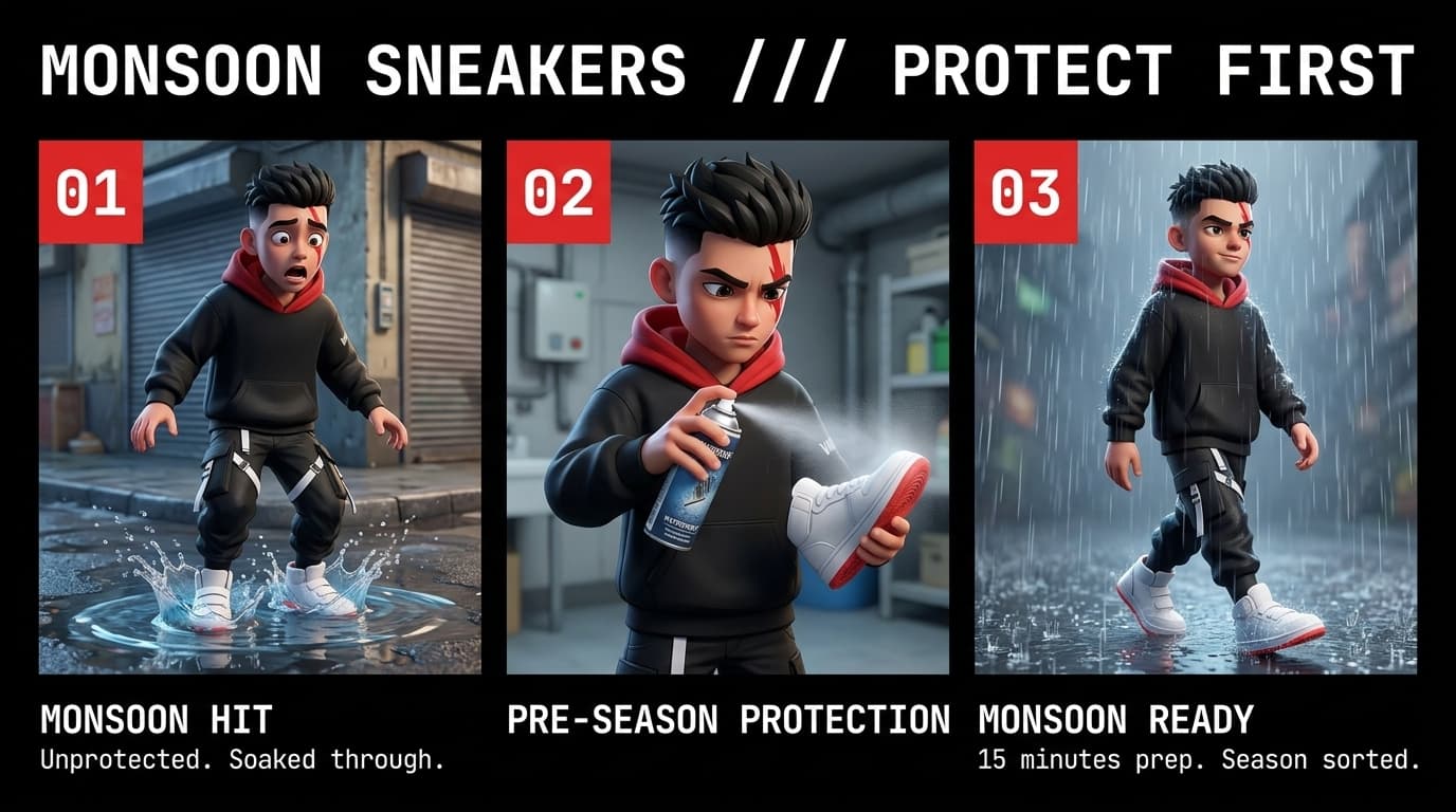 Monsoon Footwear Survival: Caring for Waterproof Sneakers and Gorpcore Boots