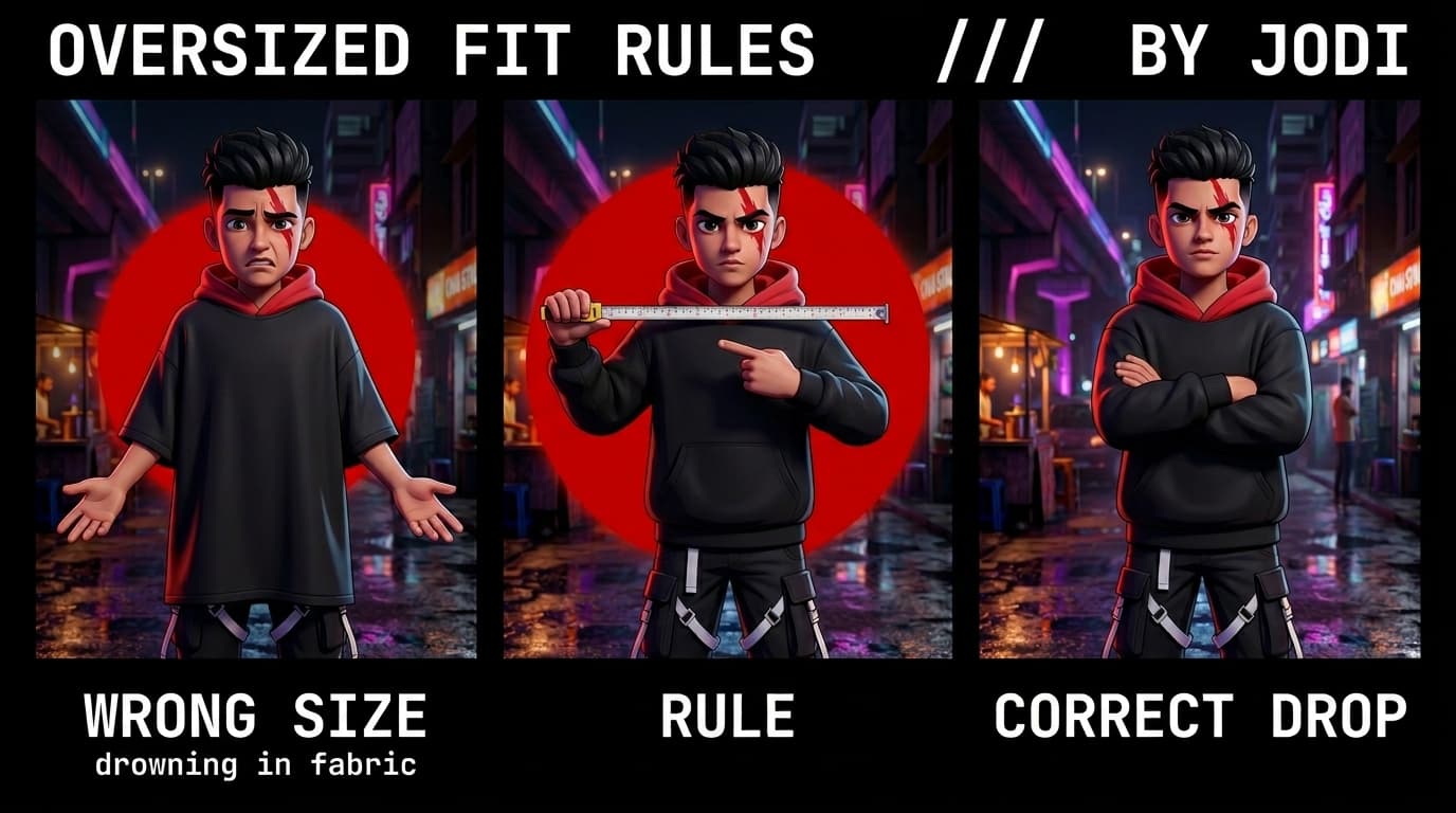 Oversized Silhouette Sizing Rules for Indian Body Types — Height vs Width