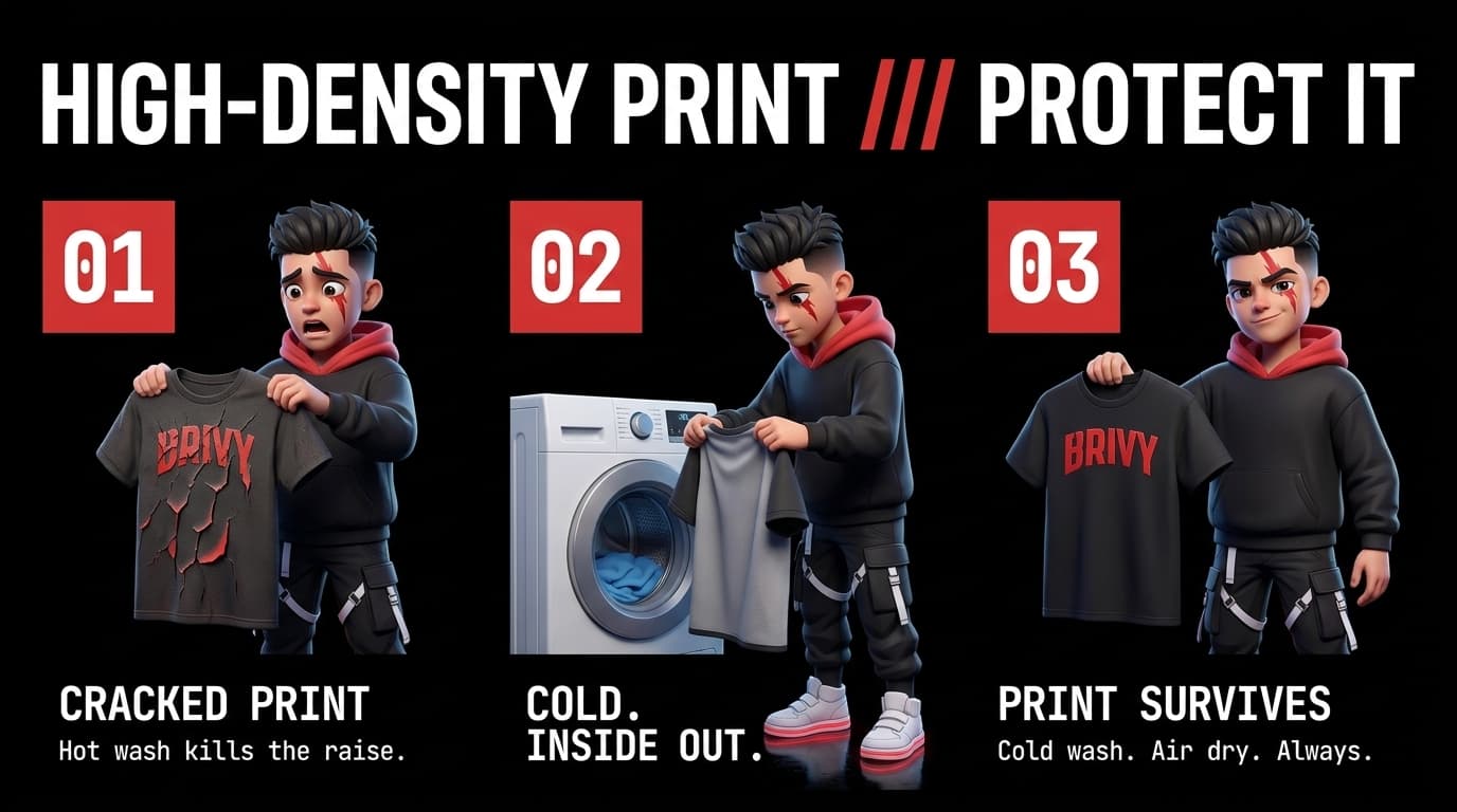 Washing High-Density and Gel Prints: Preventing Peeling, Cracking, and Print Damage