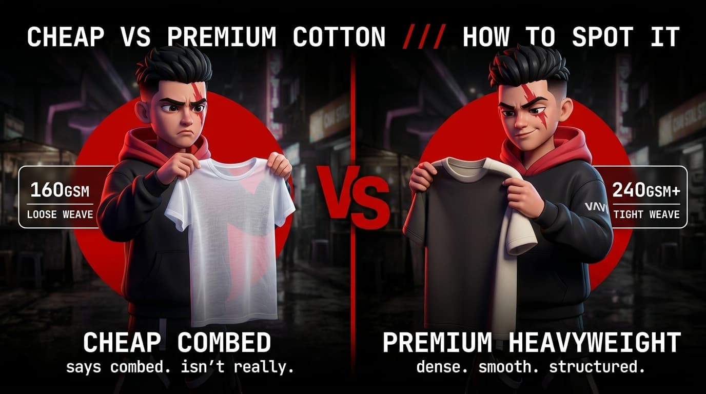 How to Spot Cheap Combed Cotton vs Premium Heavyweight Cotton