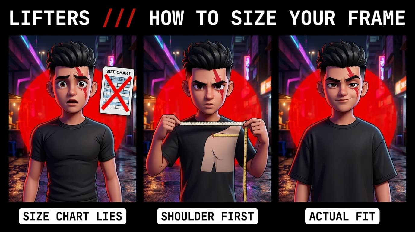What Size to Order If You Lift: Streetwear Fit Guide for Broad Shoulders (2026)