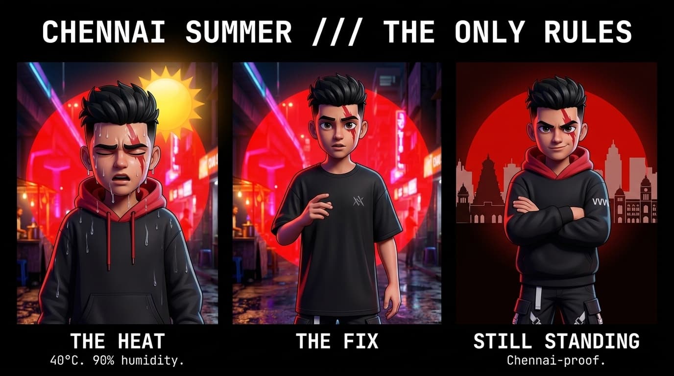 How to Style Streetwear for Chennai Summers: Managing High Heat and Sweating
