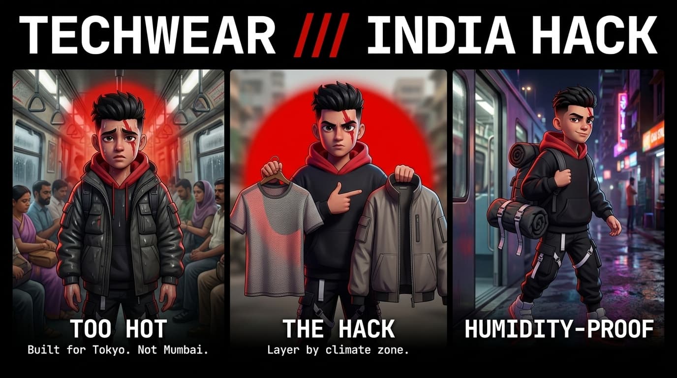 8 Techwear Layering Hacks for Chennai, Kolkata, and Mumbai Humidity