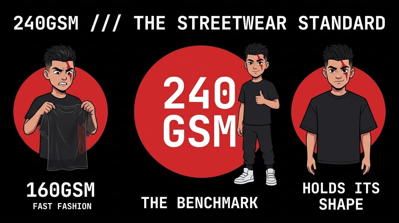 What Is 240GSM Cotton and Why Do Streetwear Brands Use It?